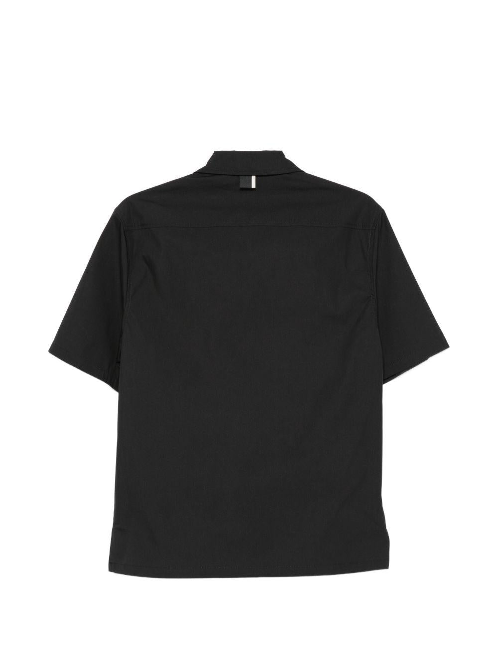 Camicia con zip centrale a maniche corte LH26012 D001 LOW BRAND