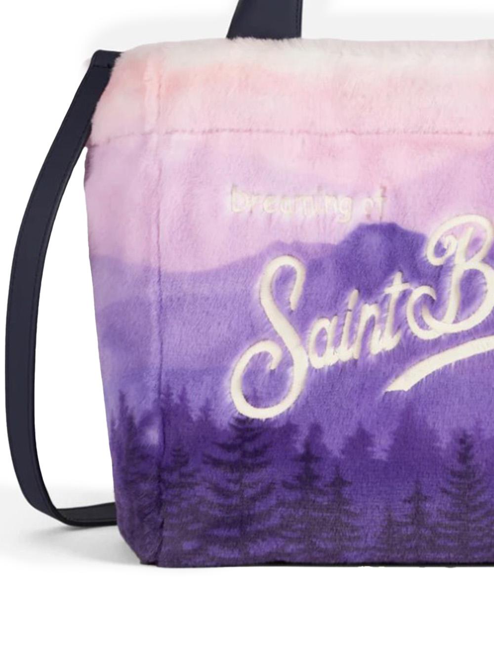 Borsa Colette stampa cartolina viola - Preludio Moda