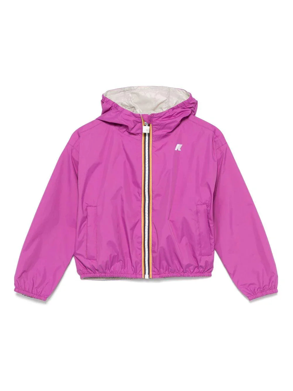 Giubbino P.rika fucsia/beige reversibile - Preludio Moda