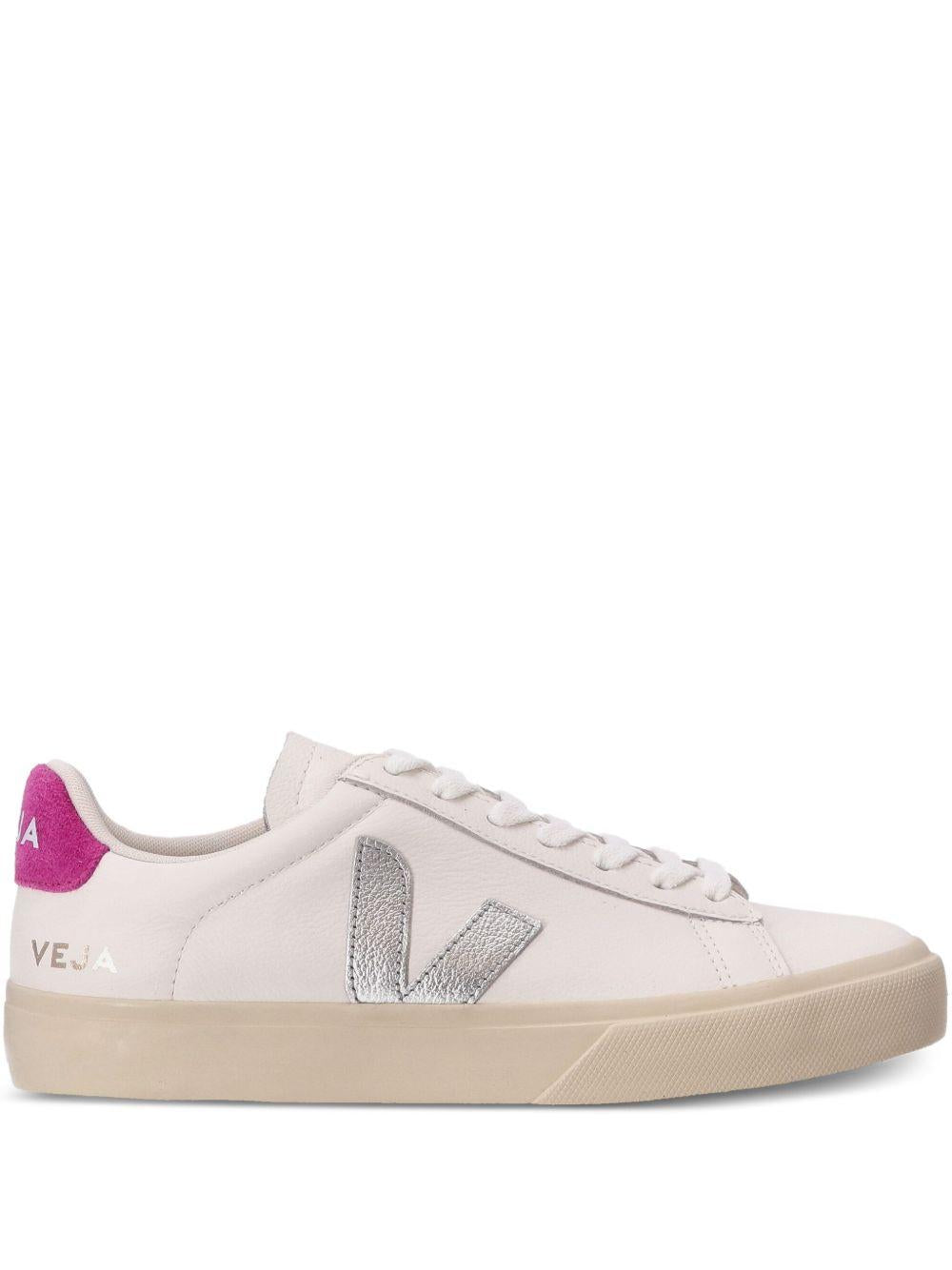 Sneakers con logo a contrasto CP0520788 WHITESILVERULTRAVIOLET VEJA
