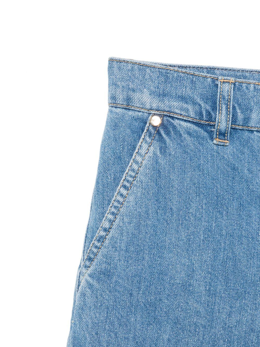 Jeans basic a gamba ampia EFPA2750DF011 4039 ELISABETTA FRANCHI KIDS