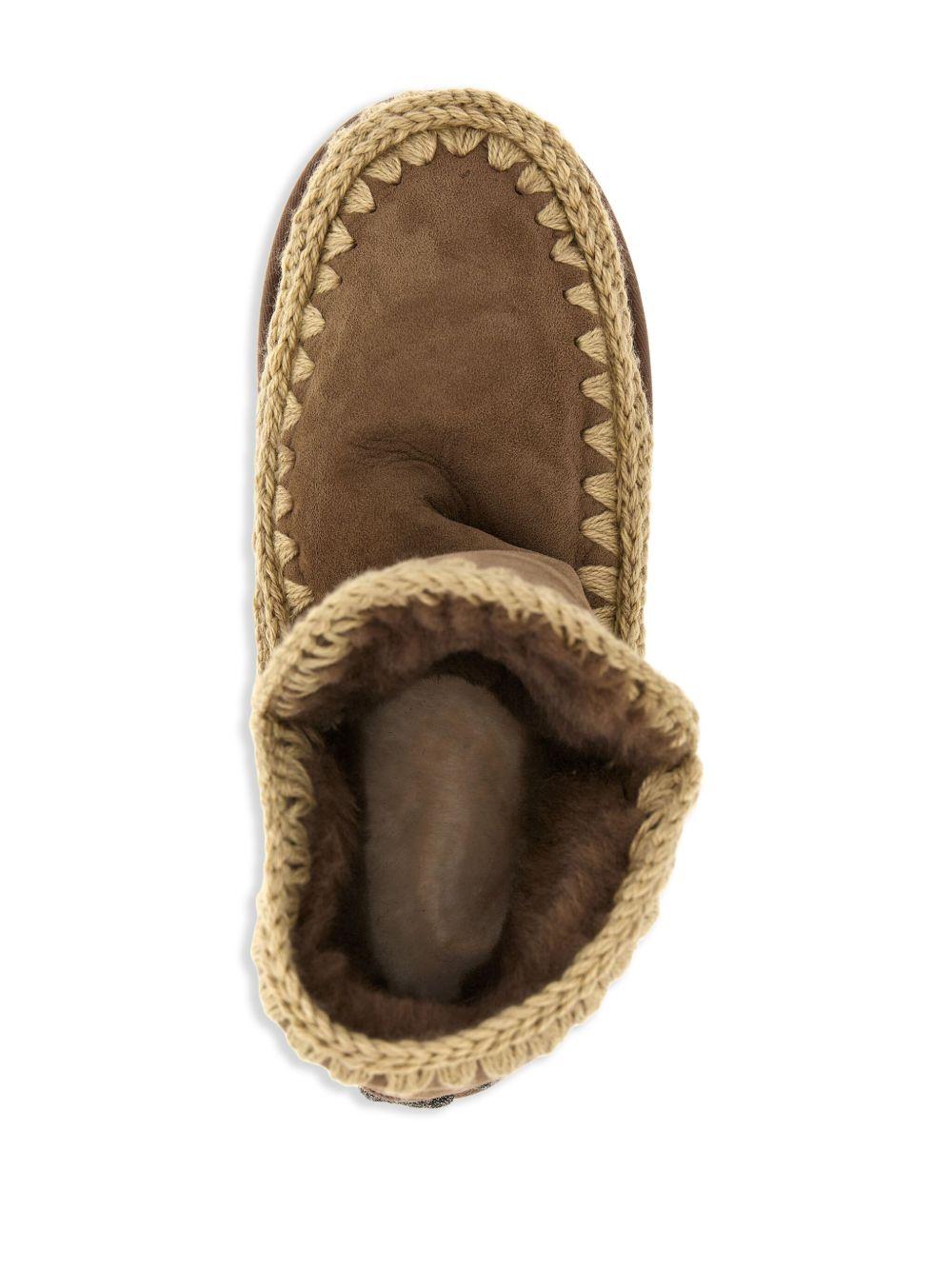 Stivali Eskimo 18 con rifinitura crochet color coniac MUFW101050A COG MOU