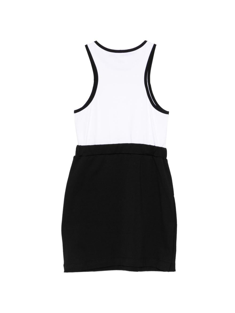 Set con top e gonna con bottoni dorati BY1B02Z3277 930BC BALMAIN KIDS