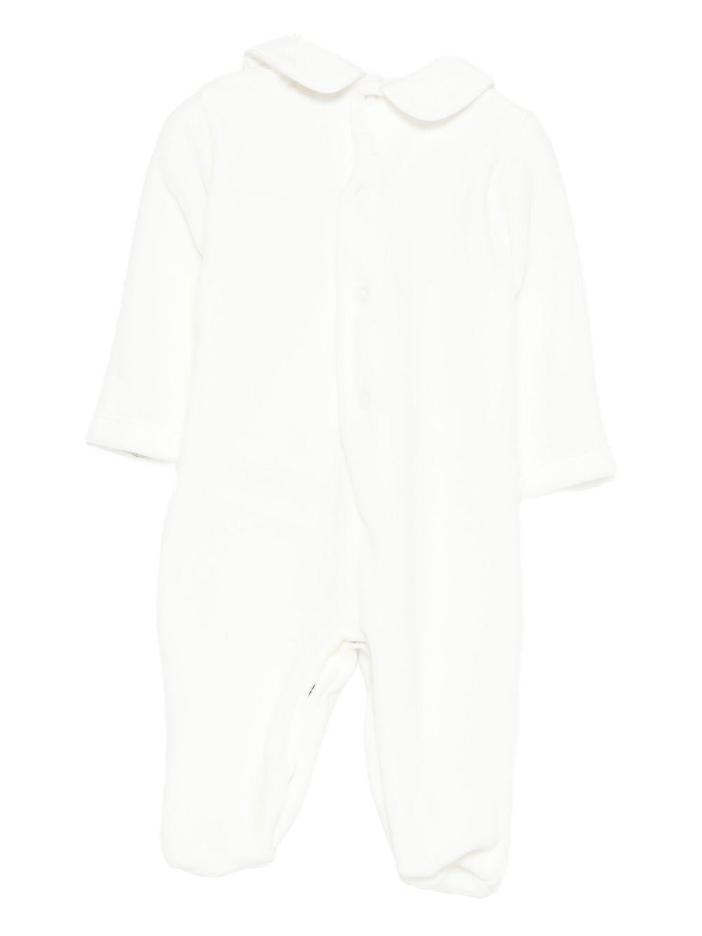 Tutina con logo ricamato CON0490 BIANCO NANAN KIDS