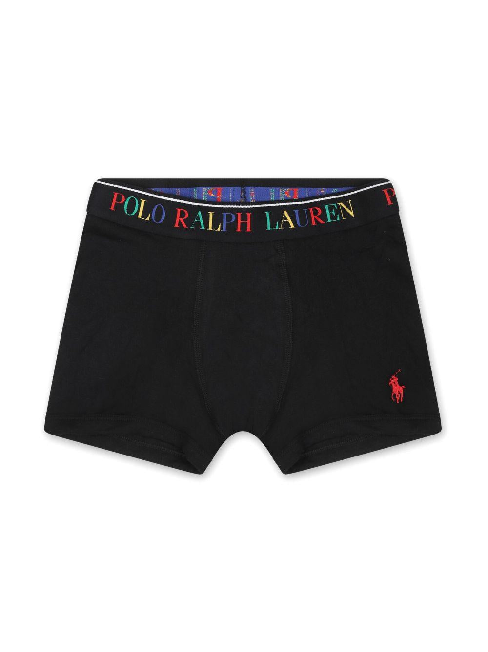 Boxer in Cotone Elasticizzato con Banda Logo 9P5015 K0O POLO RALPH LAUREN KIDS