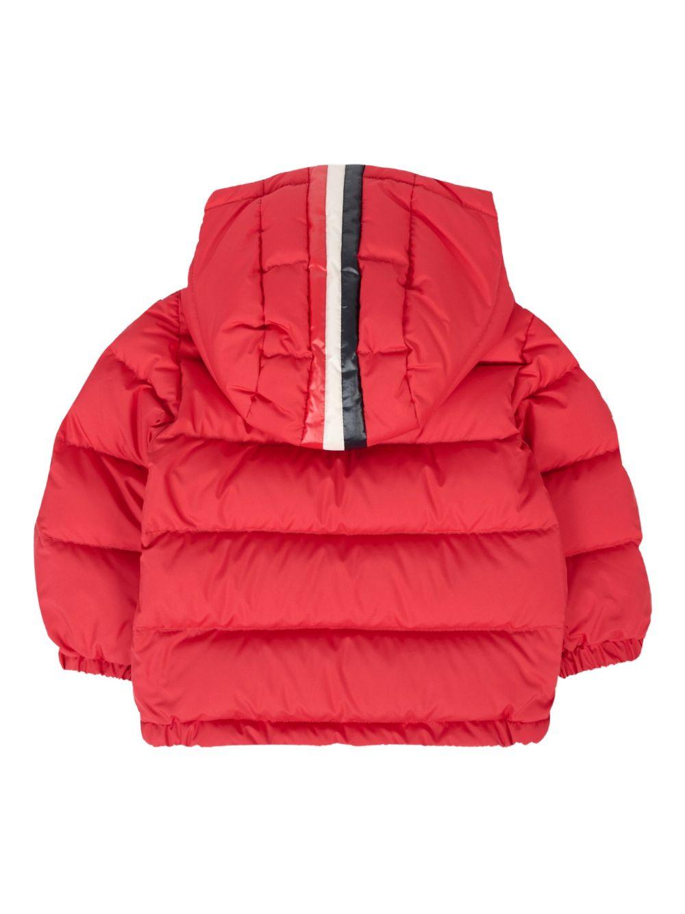 Piumino Invernale Rosso con Cappuccio e Tasche a Filetto K29511A00024597YW 457 MONCLER KIDS