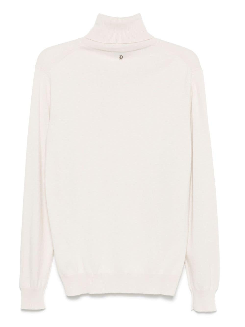 Dolcevita bianco placchetta sul retro UT194M00895002 005 DONDUP