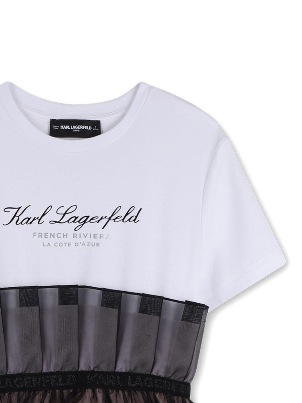 Abito con tulle Z31140 N54 KARL LAGERFELD KIDS