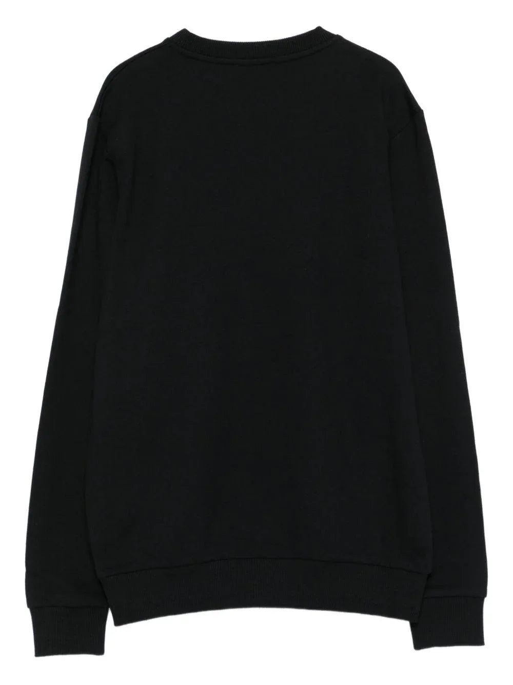 Felpa Nera con Logo Ricamato - Preludio Moda