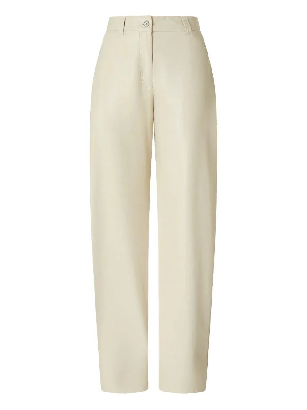 Pantaloni beige a vita alta - Preludio Moda