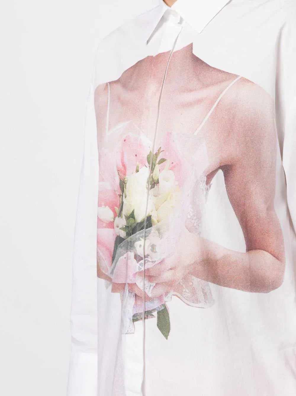 Camicia bianca bouquet - Preludio Moda