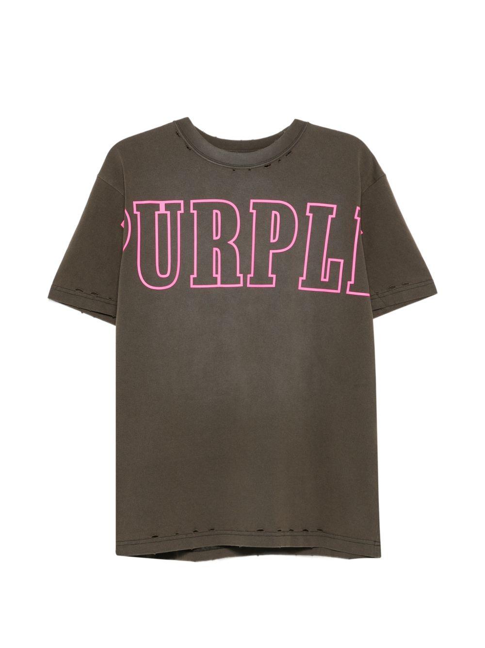 Hwt Jersey Ss Tee Black P117HWBR326 BLACK PURPLE BRAND