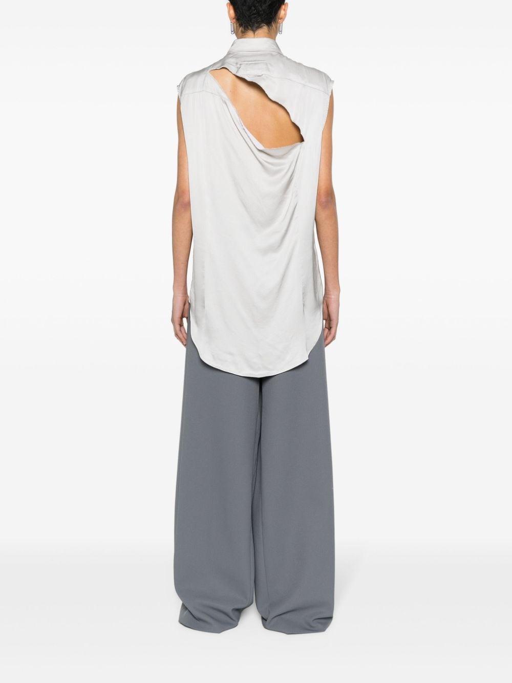 Camicia bianca giro maniche S62DL0092S54450 801 MM6 MAISON MARGIELA