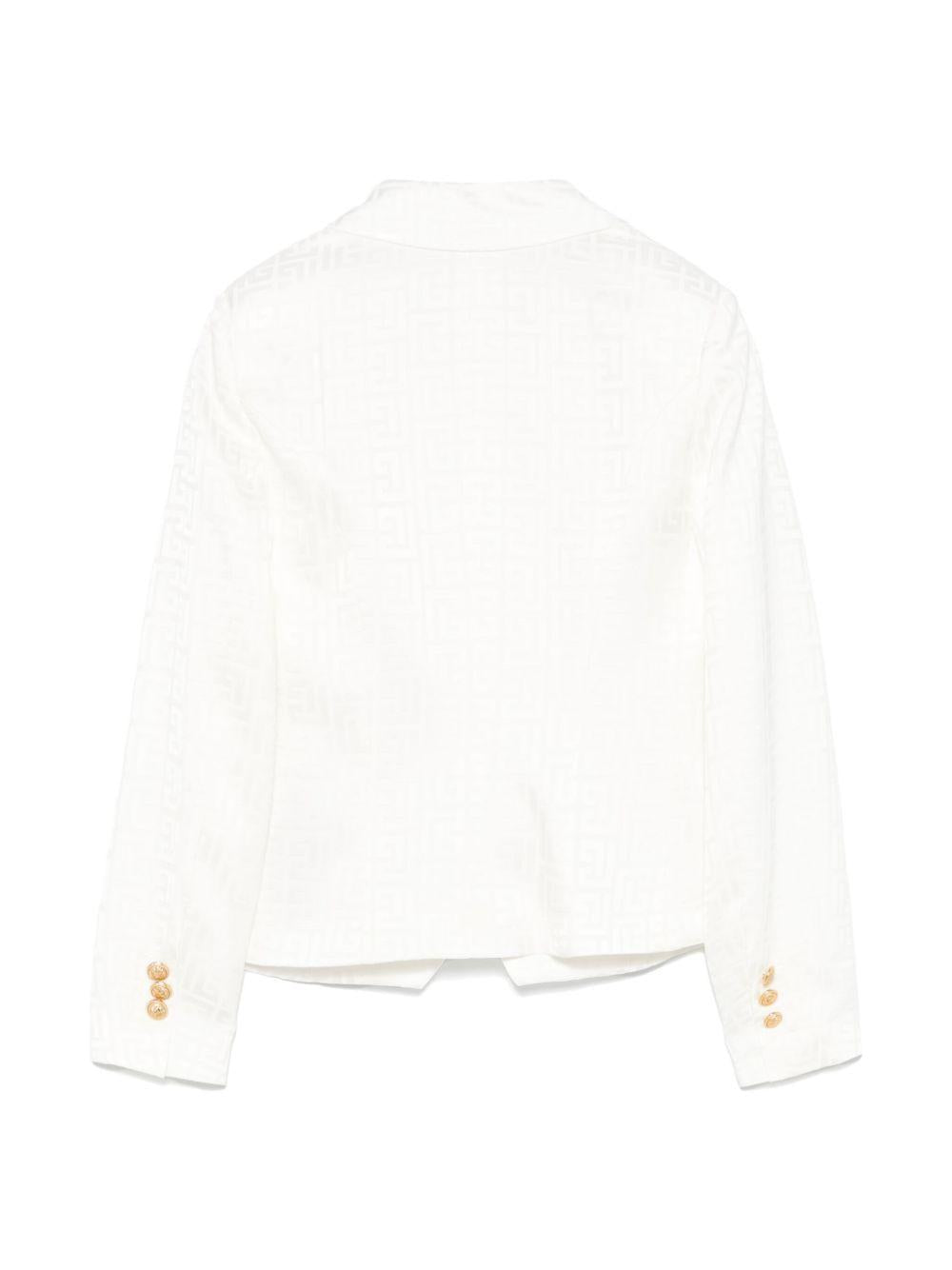 Giacca doppiopetto logo monogram all-over