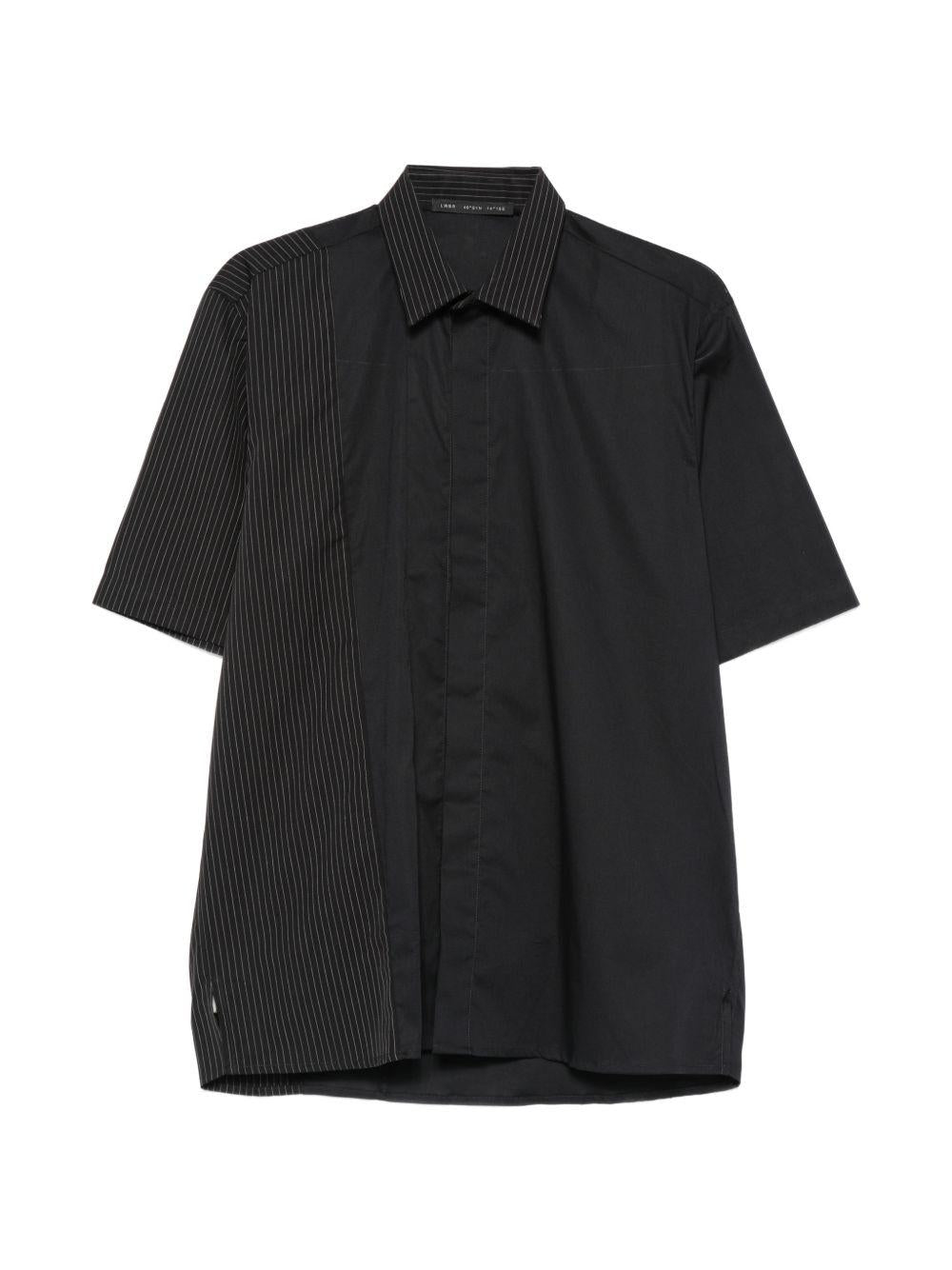 Camicia maniche corte con pannello rigato LC26004 Z236 LOW BRAND
