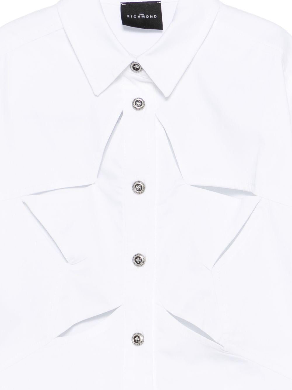 Camicia con tasche a filo RGP26101CA WHITE JOHN RICHMOND KIDS