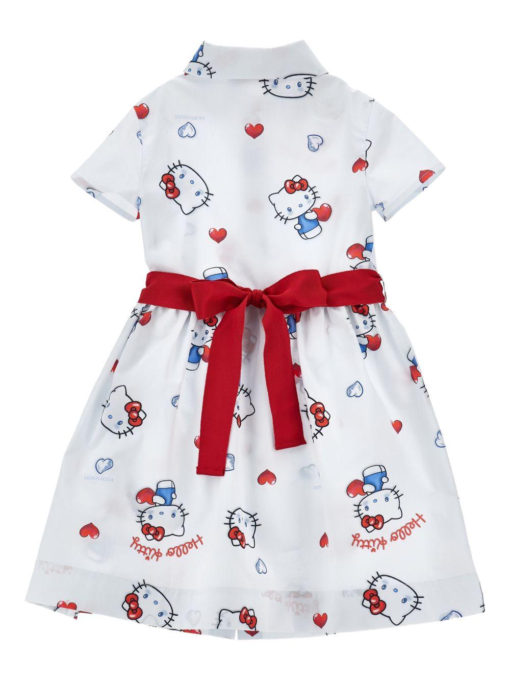 Abito camicia con stampa grafica 11G9187605 0099 MONNALISA KIDS