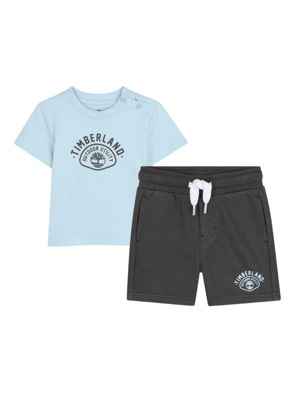 Completo t-shirt e shorts con logo T60859 77B TIMBERLAND KIDS