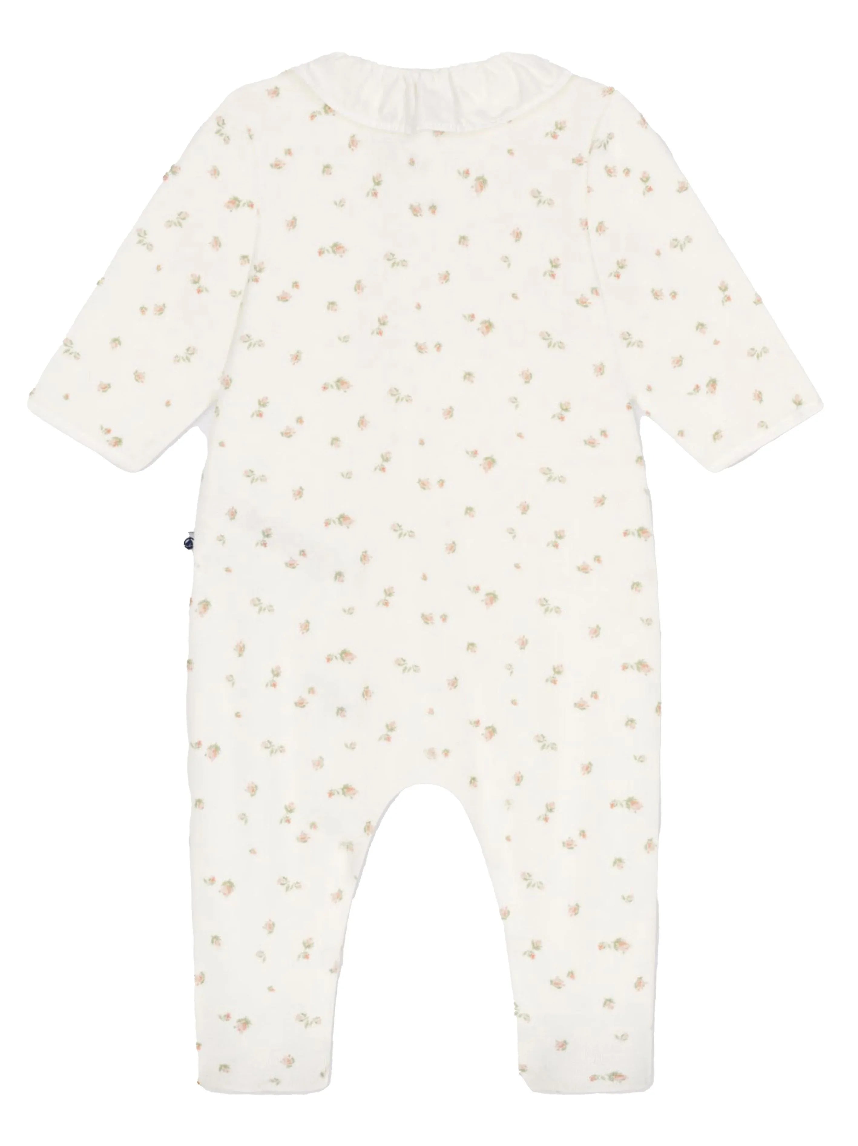 Tutina bianca fantasia floreale neonato - Preludio Moda