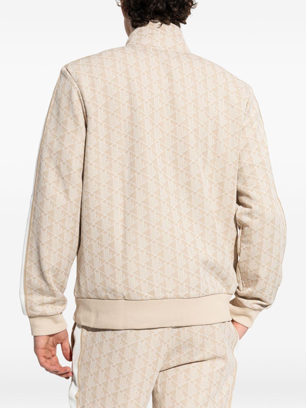 Felpa con zip e motivo geometrico SH1368 8GI LACOSTE