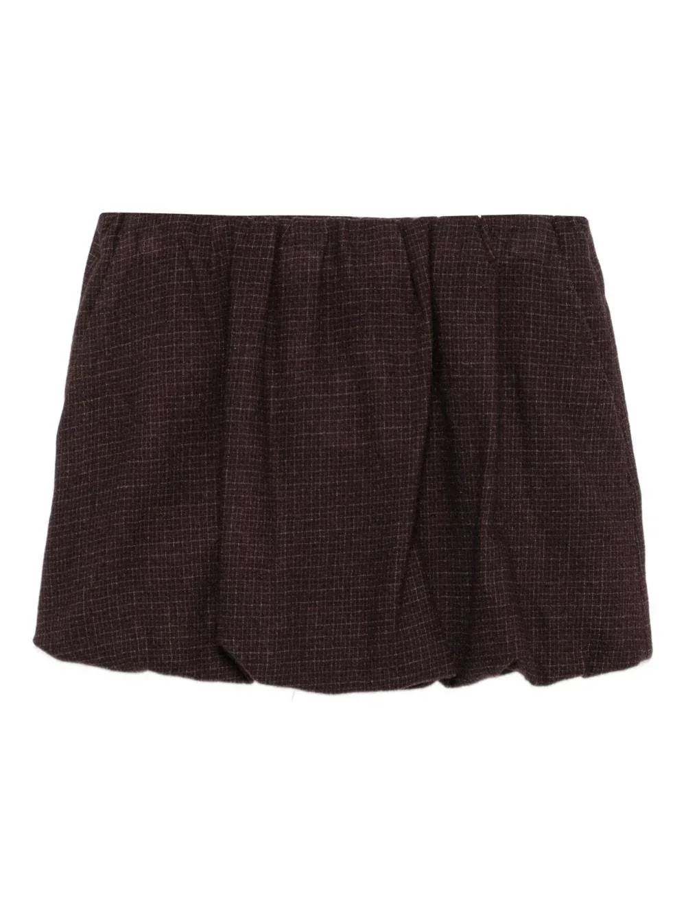 gonna a quadri donn Alysi viola scuro - Preludio Moda