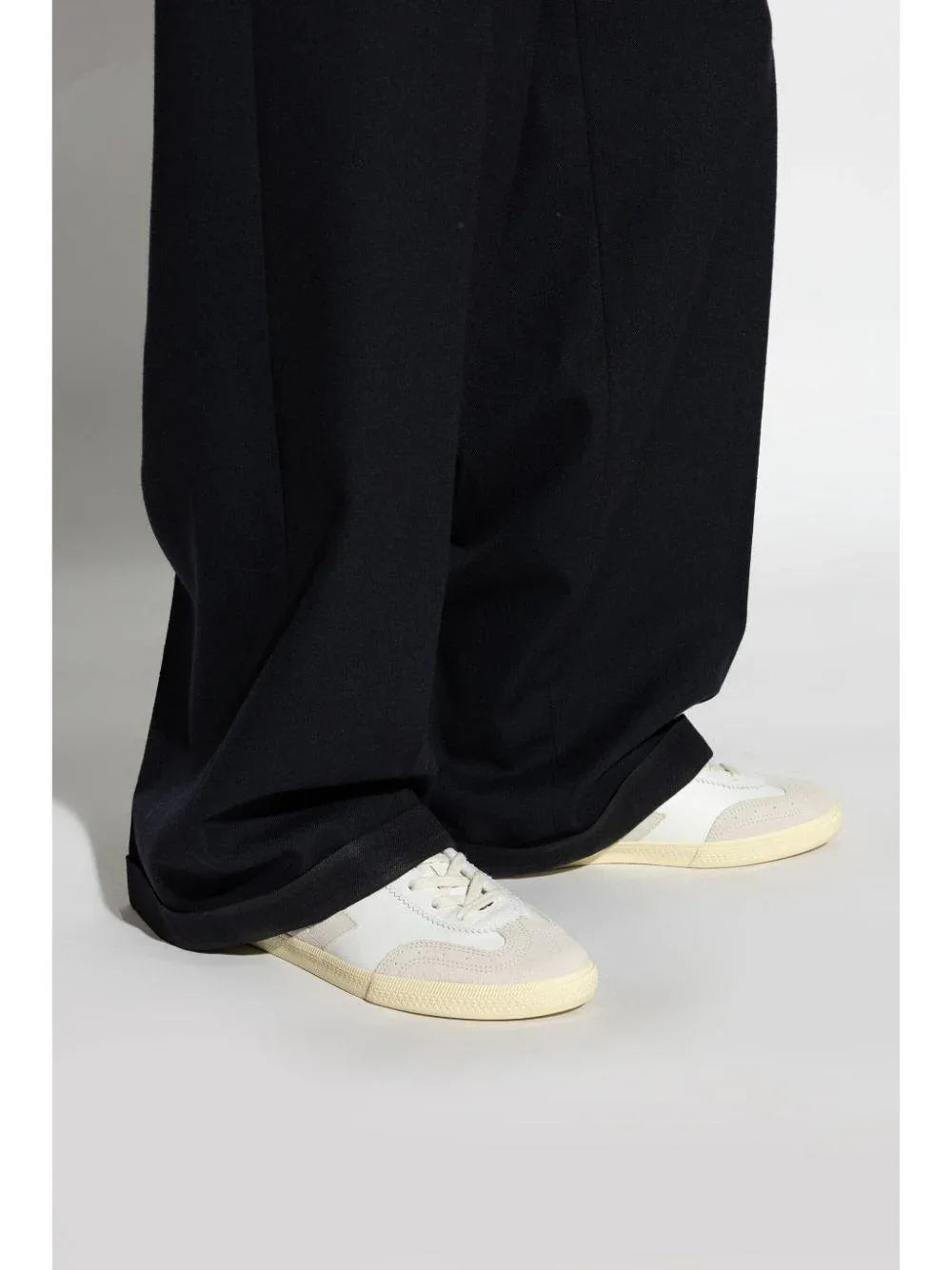 Sneakers in Pelle e Tela con Inserti - Preludio Moda