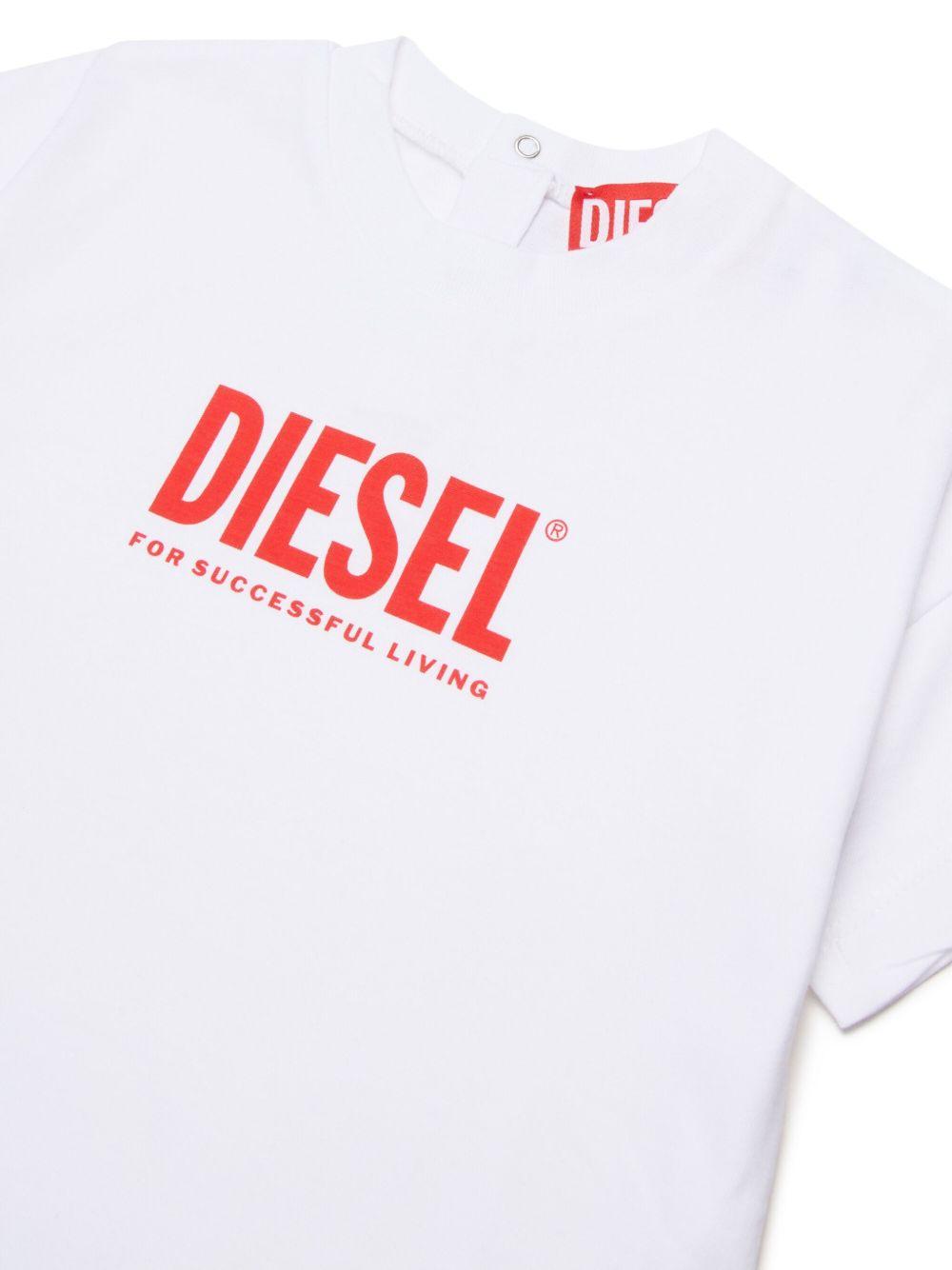 Abito con logo a maniche corte K0079200YI9 K100 DIESEL KIDS