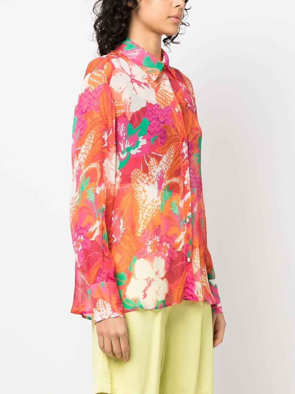 Camicia stampa floreale 3441MDE17237157 18 MSGM