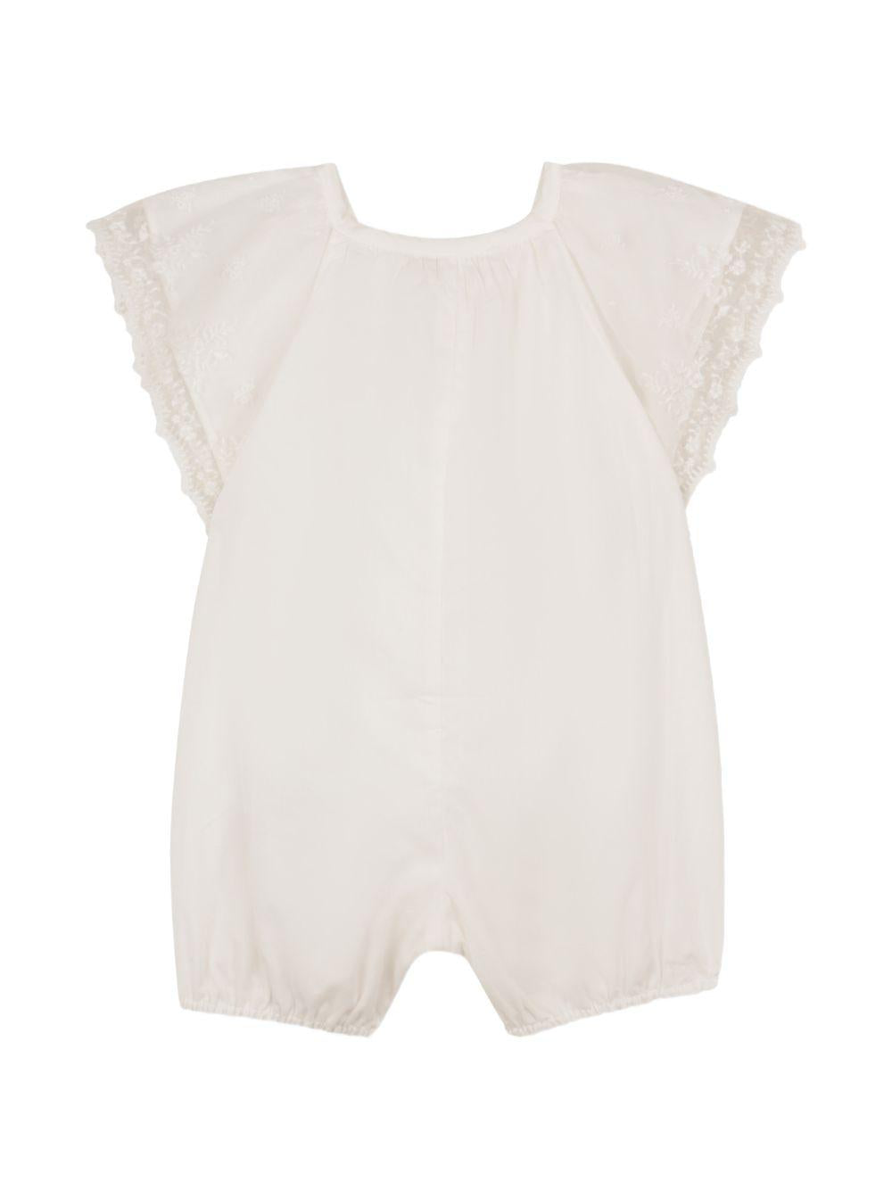 Set tutina e fascia con pizzo panna C20928 117 CHLOE KIDS