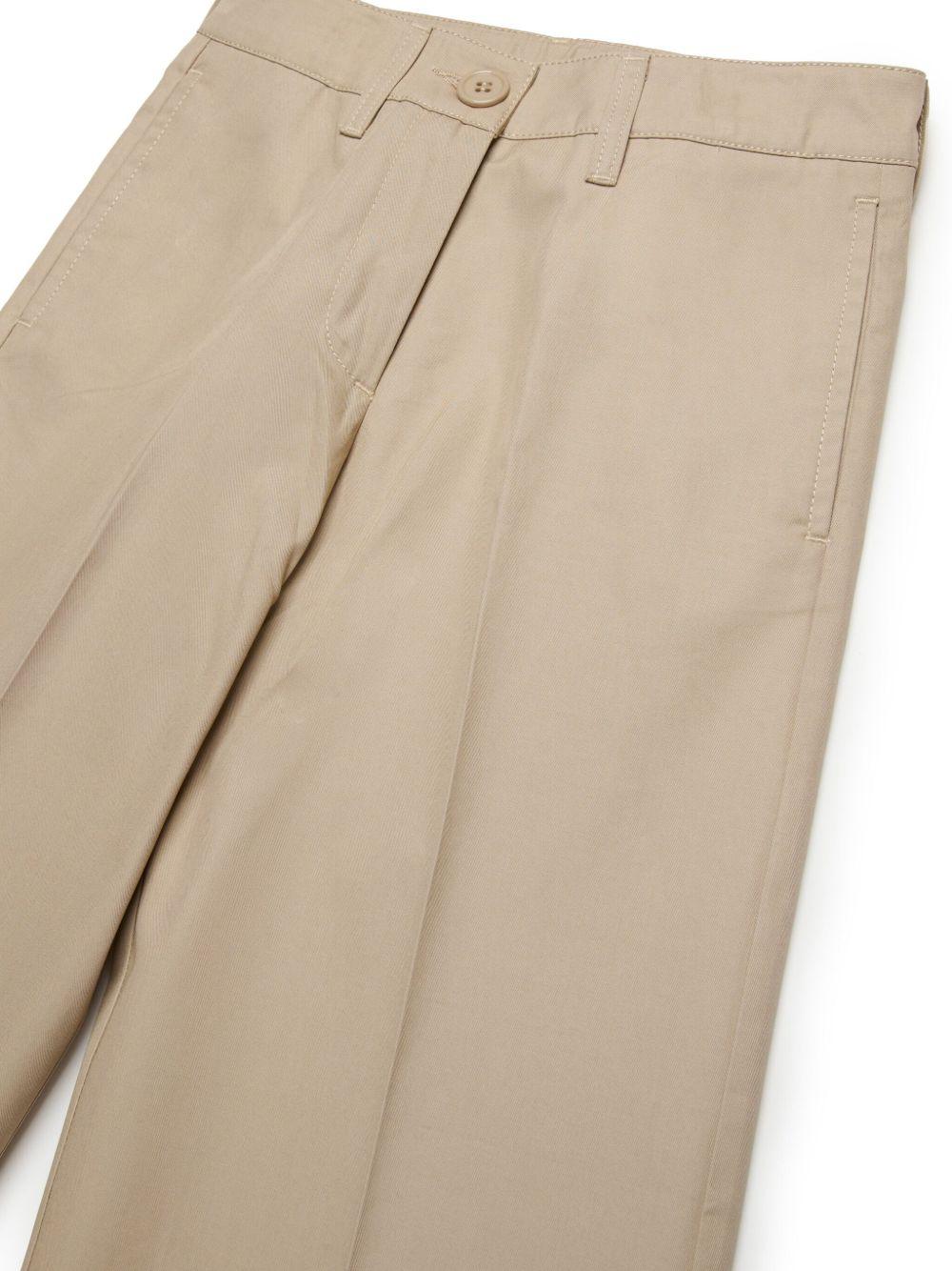 Pantalone beige a gamba larga