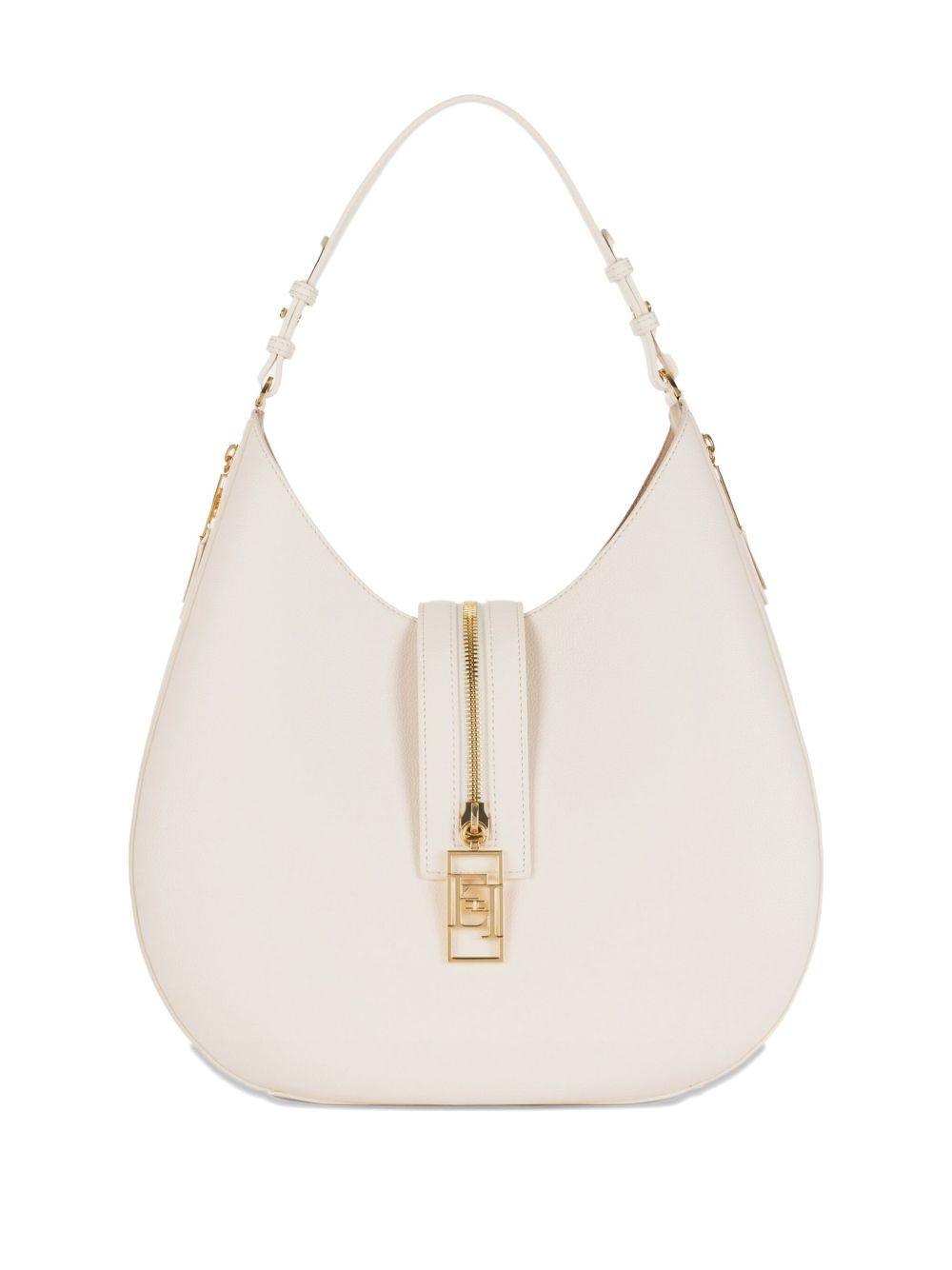 Borsa hobo grande burro con zip logate BS75A47E2 193 ELISABETTA FRANCHI