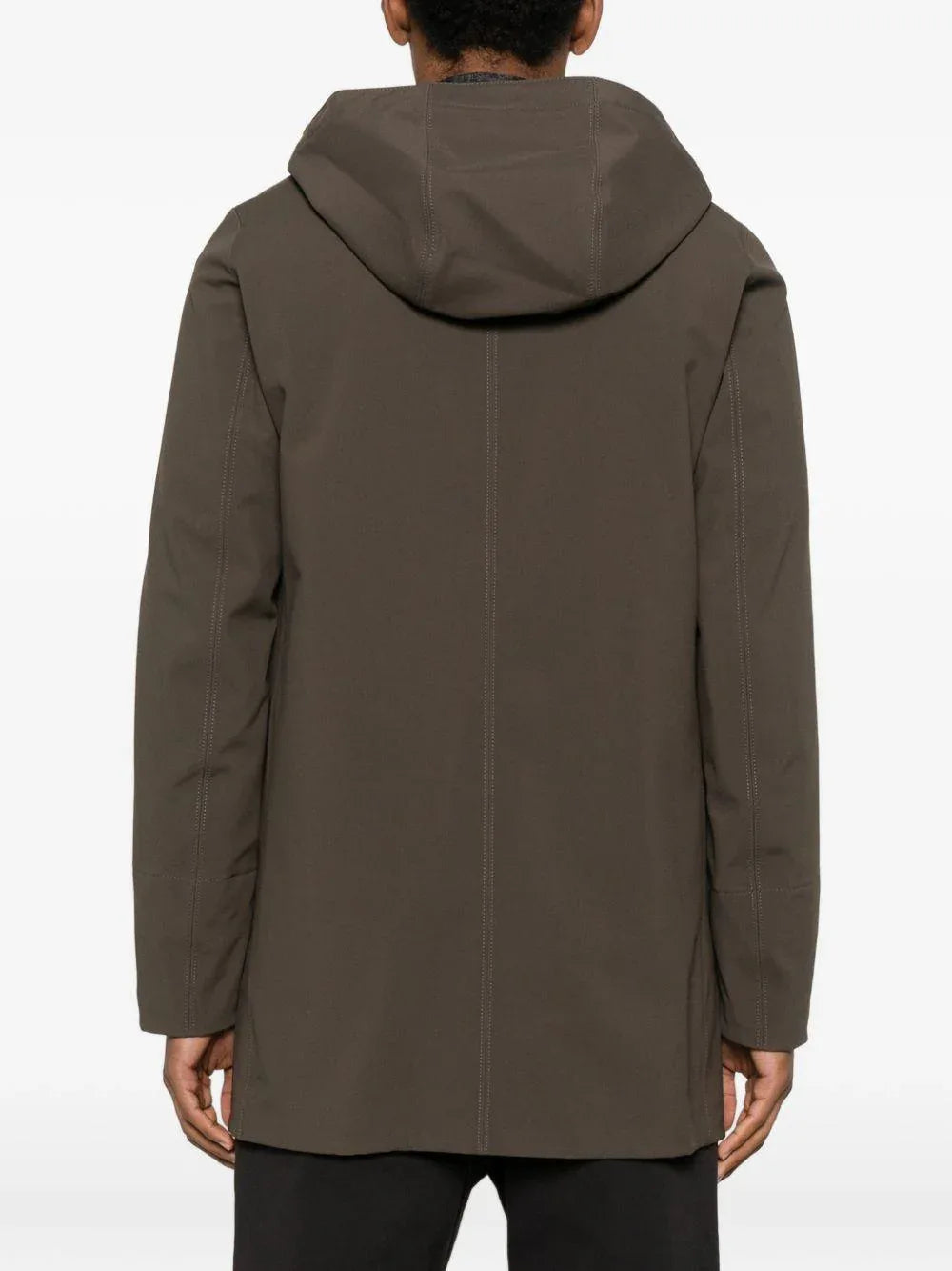 Giacca verde militare con cappucc - Preludio Moda