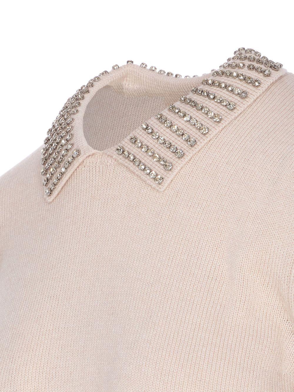 Maglione argento con cristalli 105530A2S4 I23 PINKO