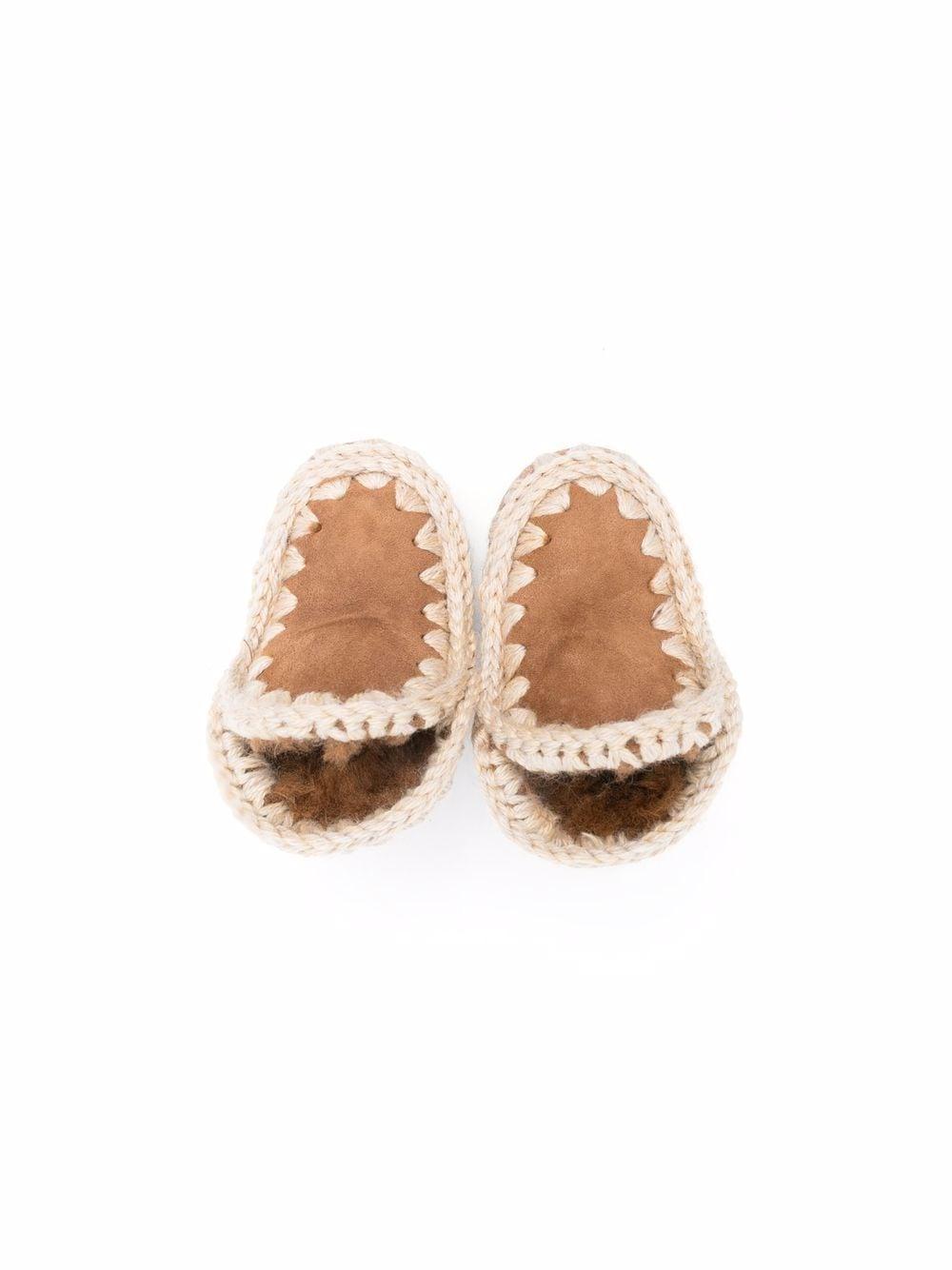 Stivaletti neonata cognac Eskimo Infant lana