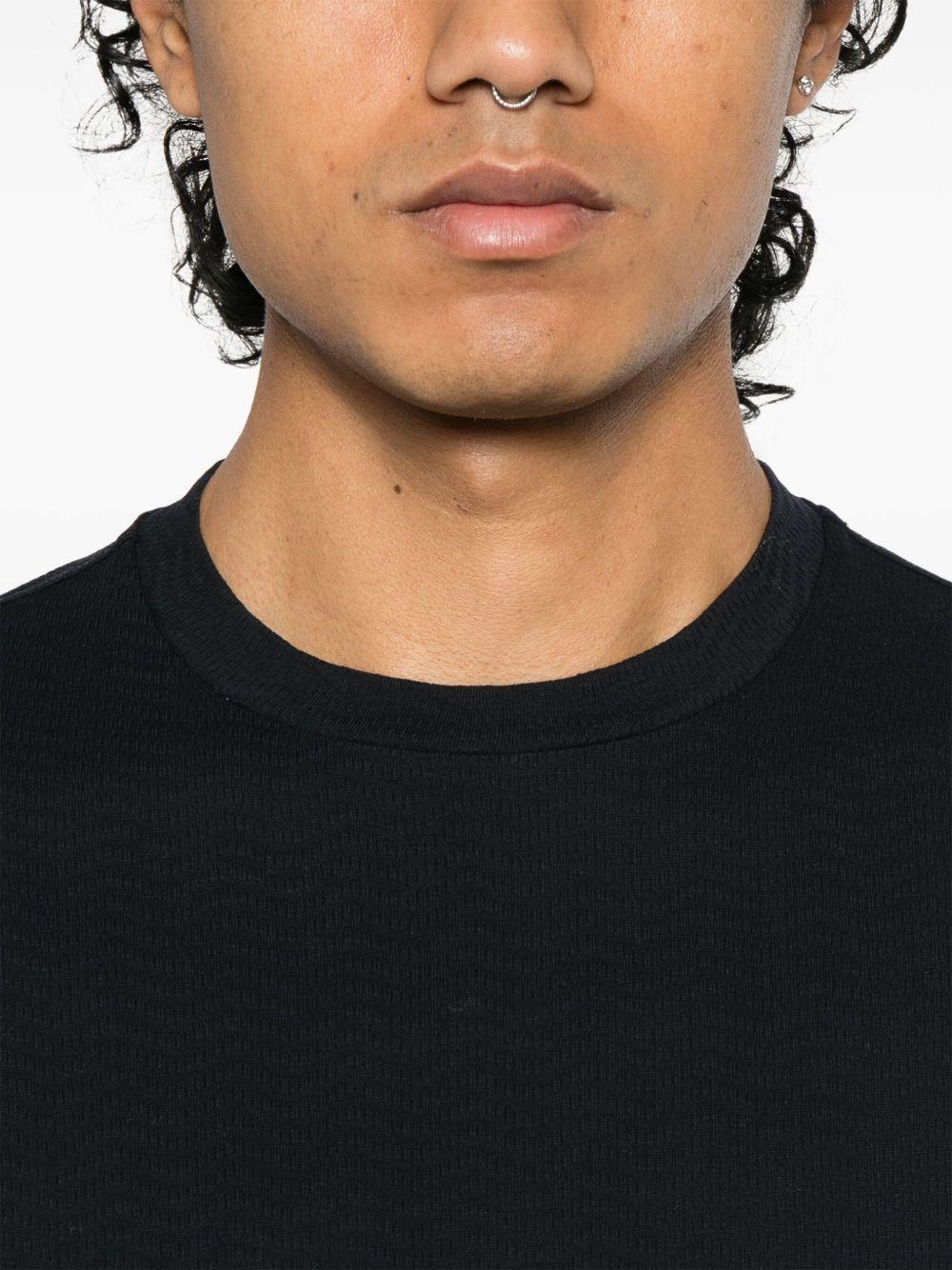 T-shirt blu texturizzata
