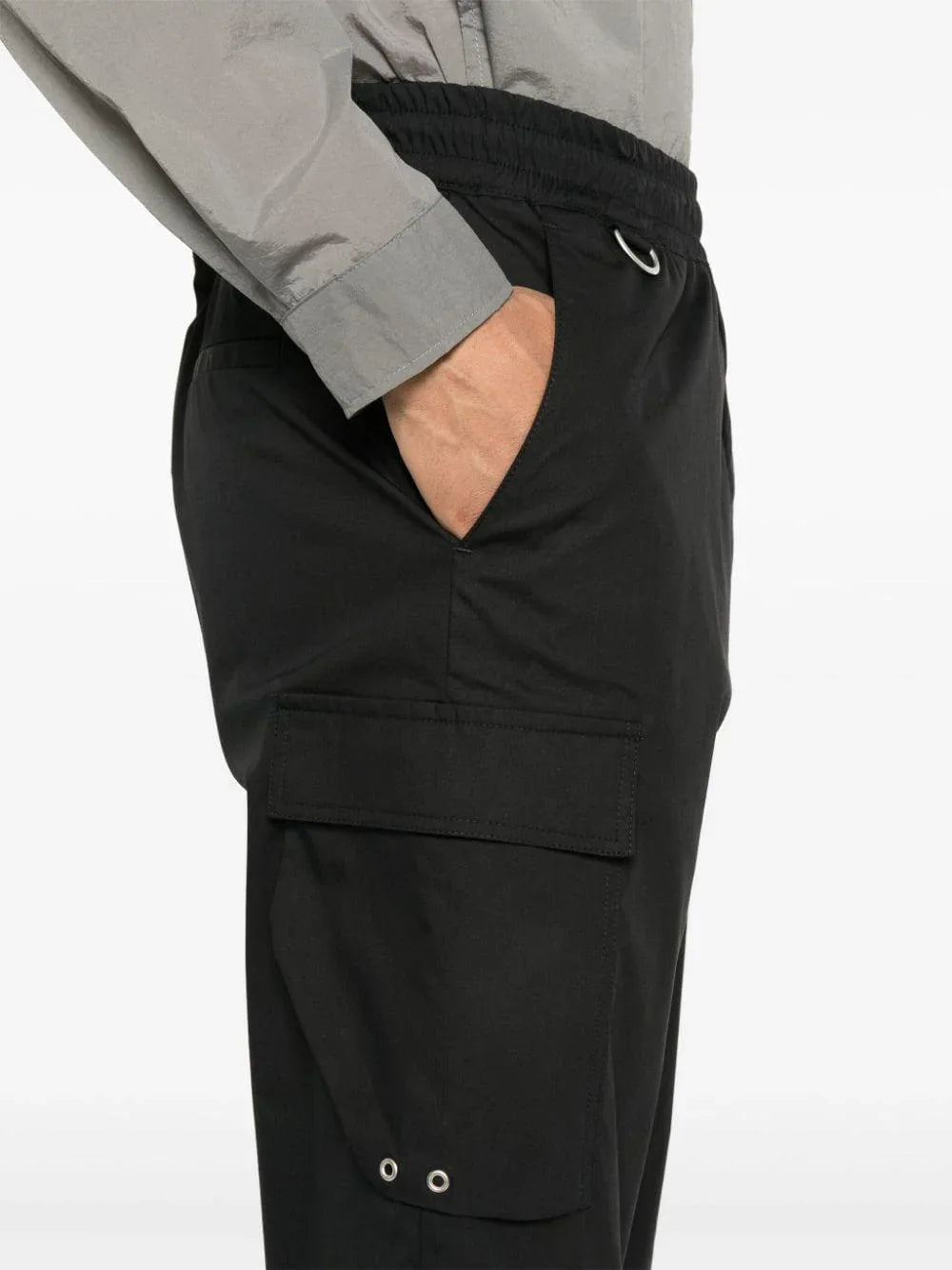 Pantalone Combo nero cargo crop - Preludio Moda