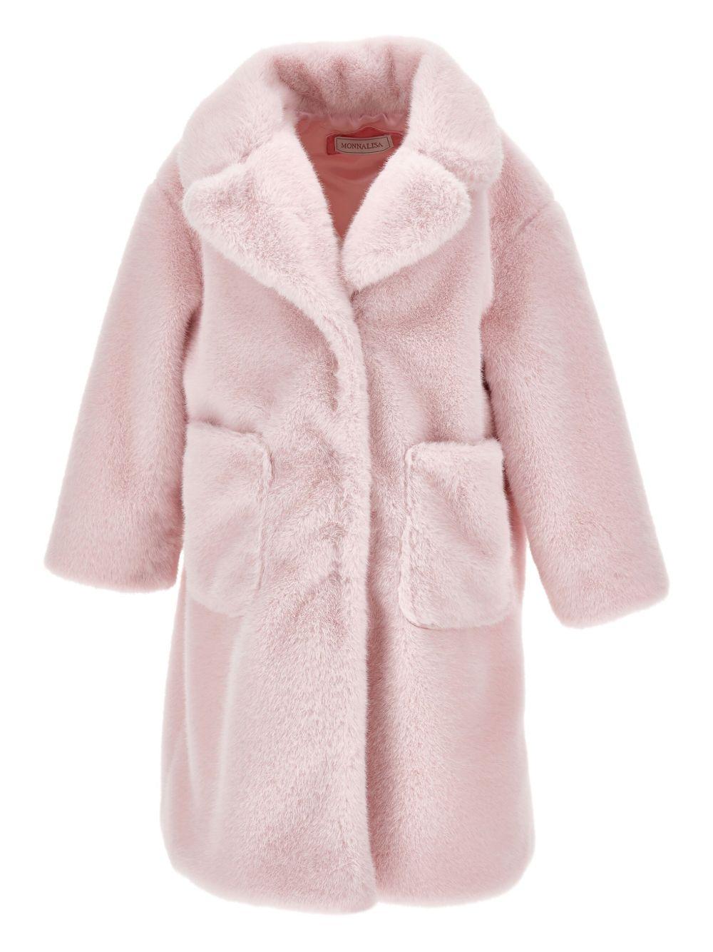 Cappotto Monopetto Rosa Chiaro 17F1046030 0090 MONNALISA KIDS