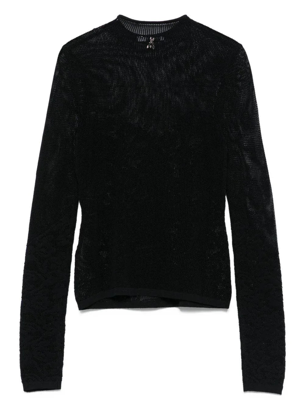 Maglione nero girocollo - Preludio Moda