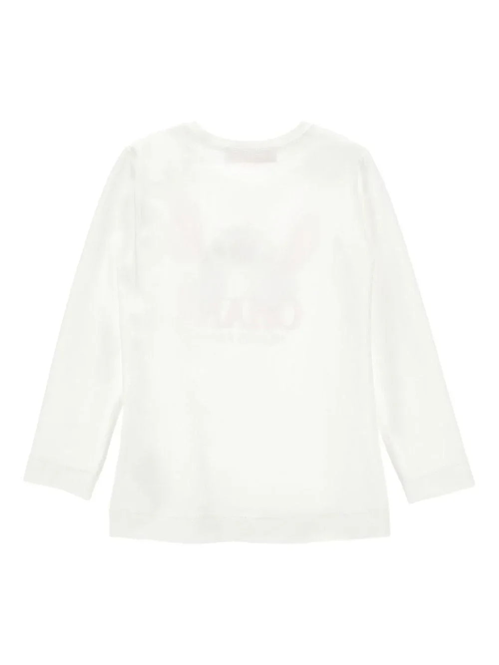 T-shirt Bianca con Stampa Ohana means family - Preludio Moda