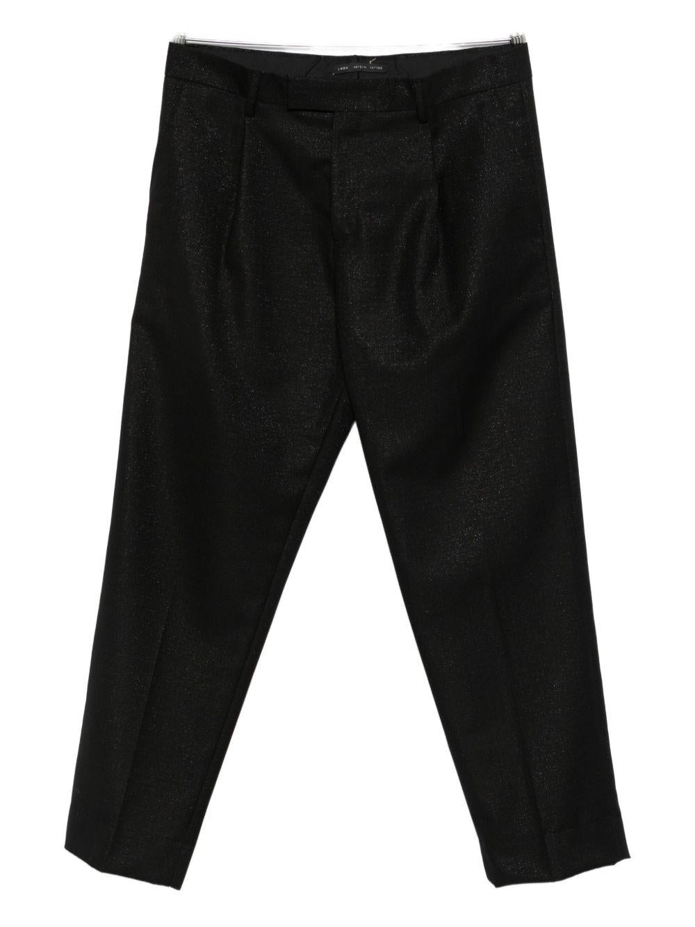 Pantaloni neri dritti L1PFW25266957 D018 LOW BRAND