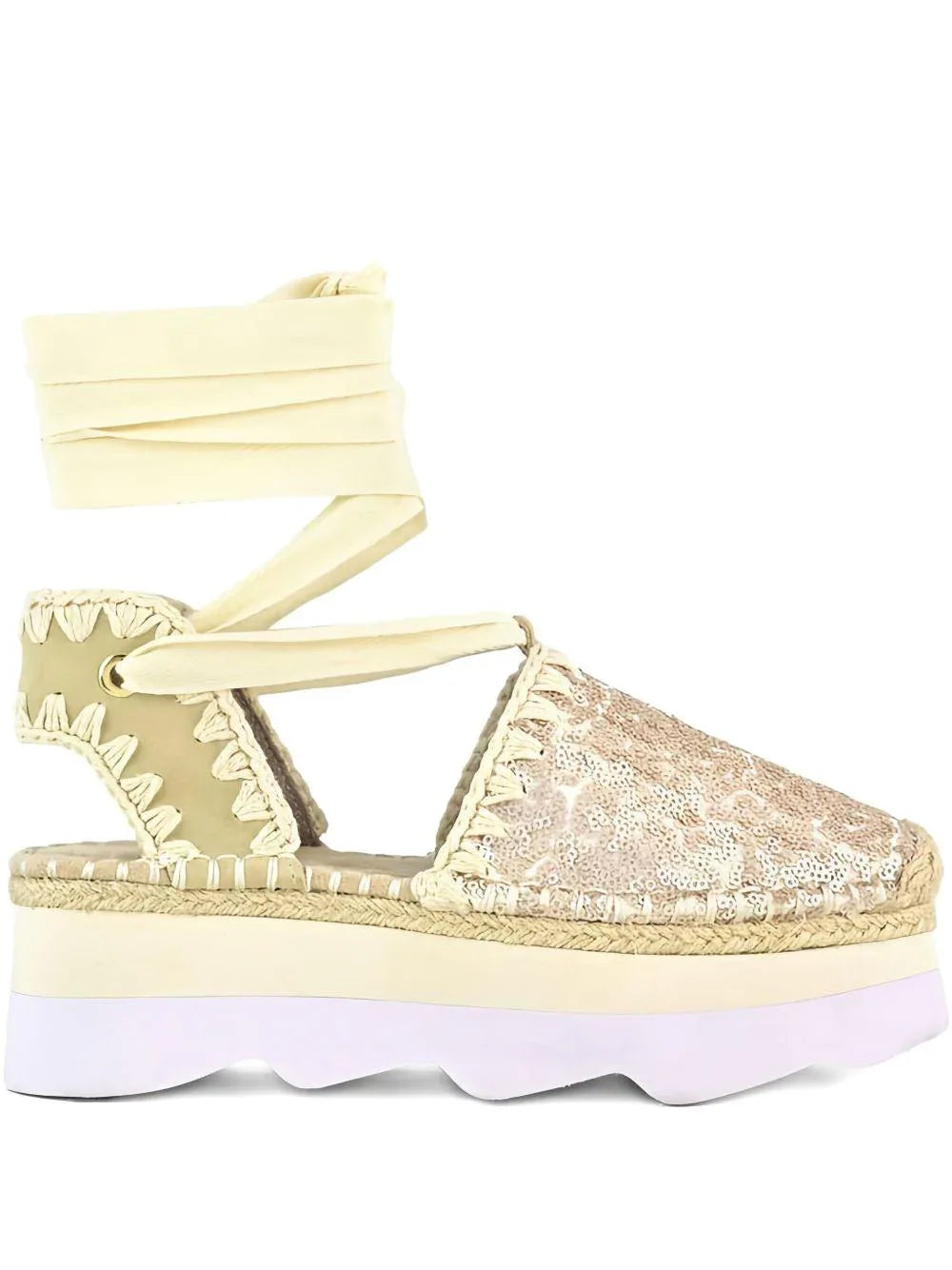 Espa sandal micro sequins rosa perlato - Preludio Moda