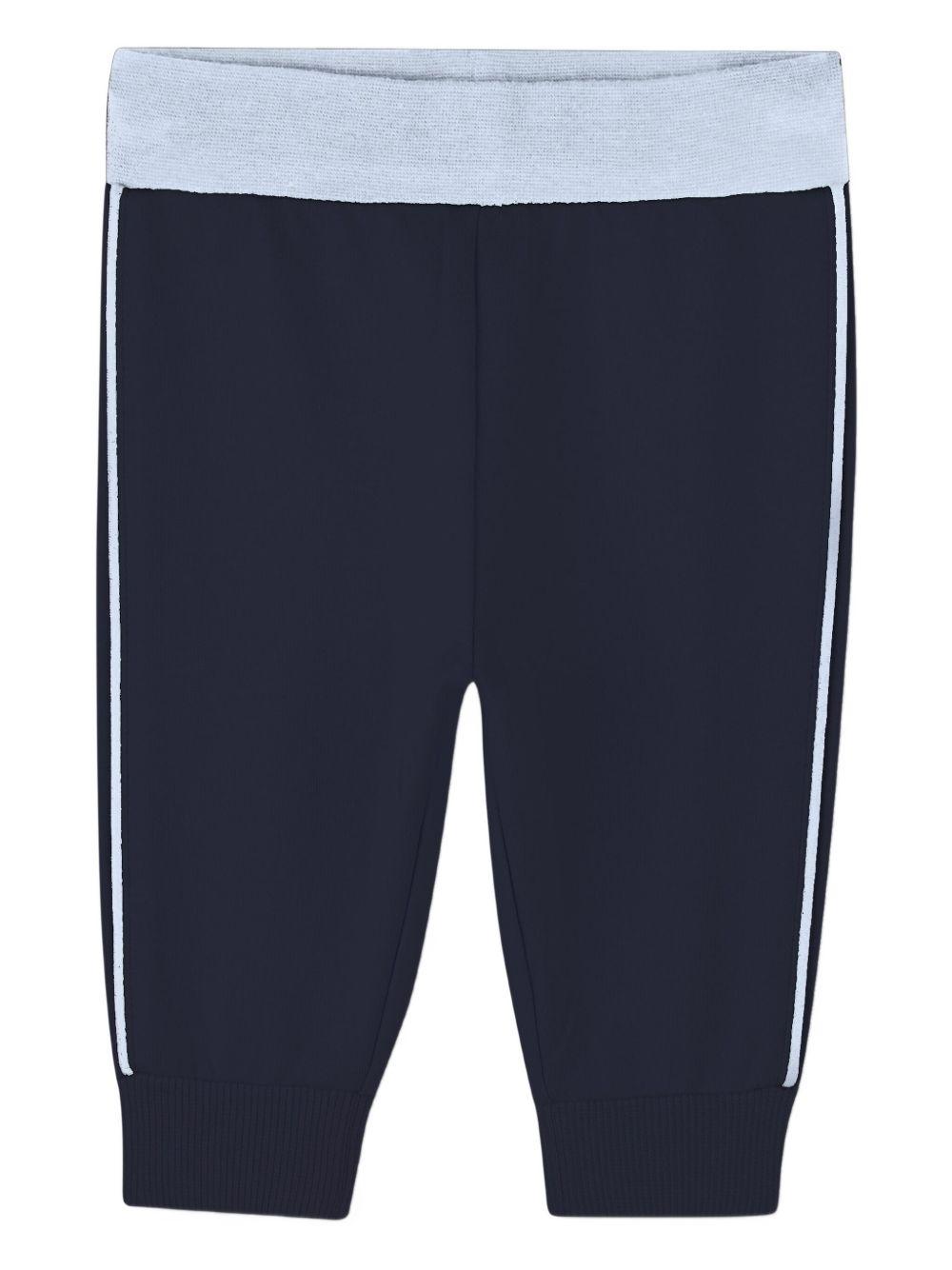 Tuta con Cappuccio e Logo a Contrasto J52527 849 BOSS KIDS