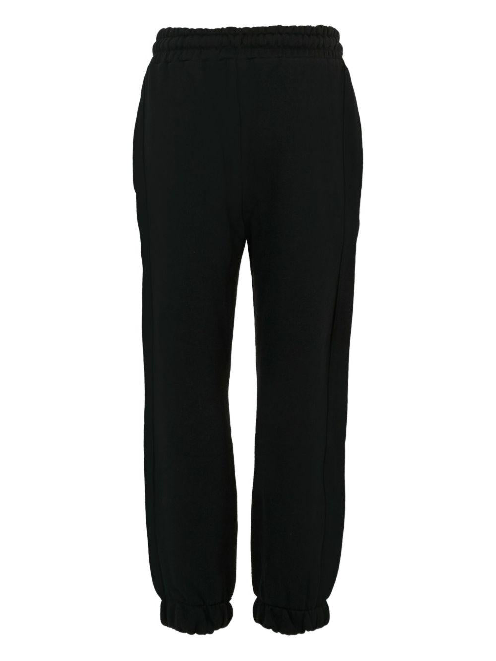 Pantaloni sportivi neri con coulisse F5MSJUFP023 110 MSGM KIDS