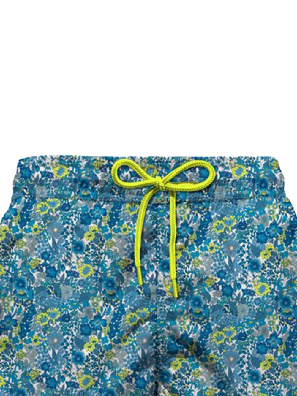 Costume jean lighting celeste con fantasia floreale JEA0004 00245H MC2 SAINT BARTH KIDS