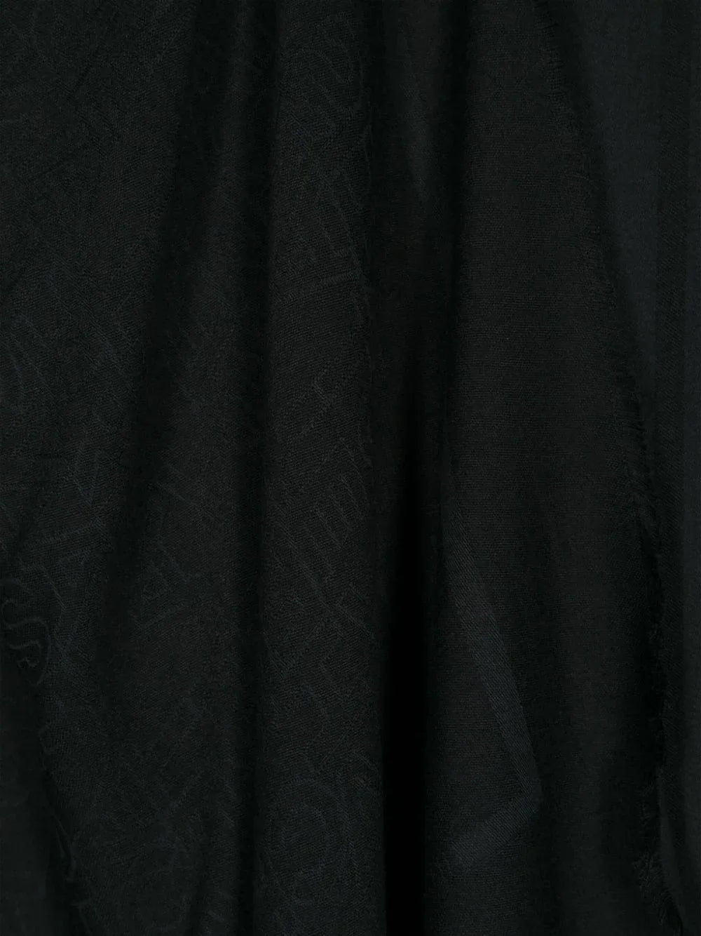 Pashmina quadrata nera logo all-over - Preludio Moda