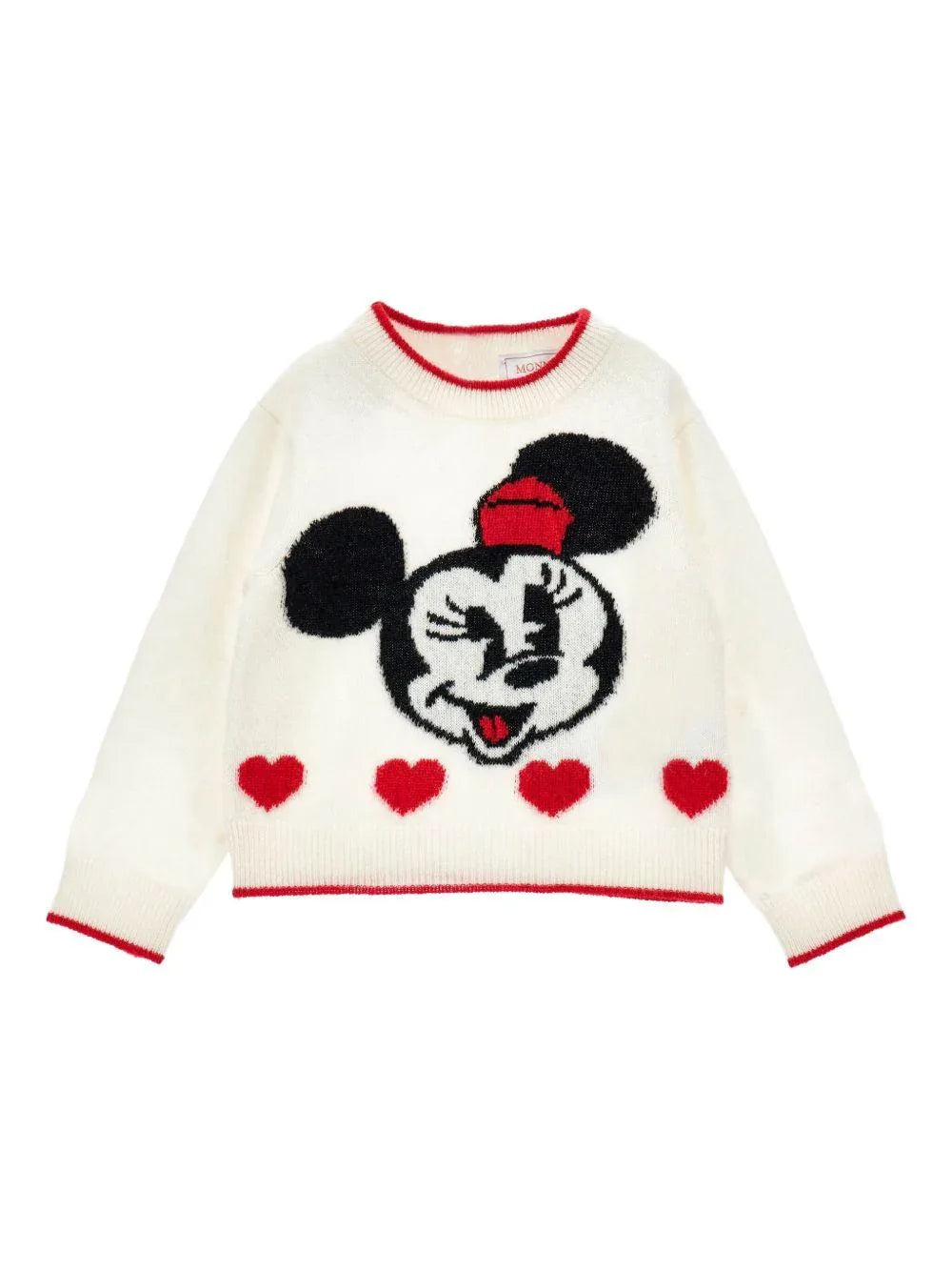 Maglione Bianco con Ricamo Minnie - Preludio Moda
