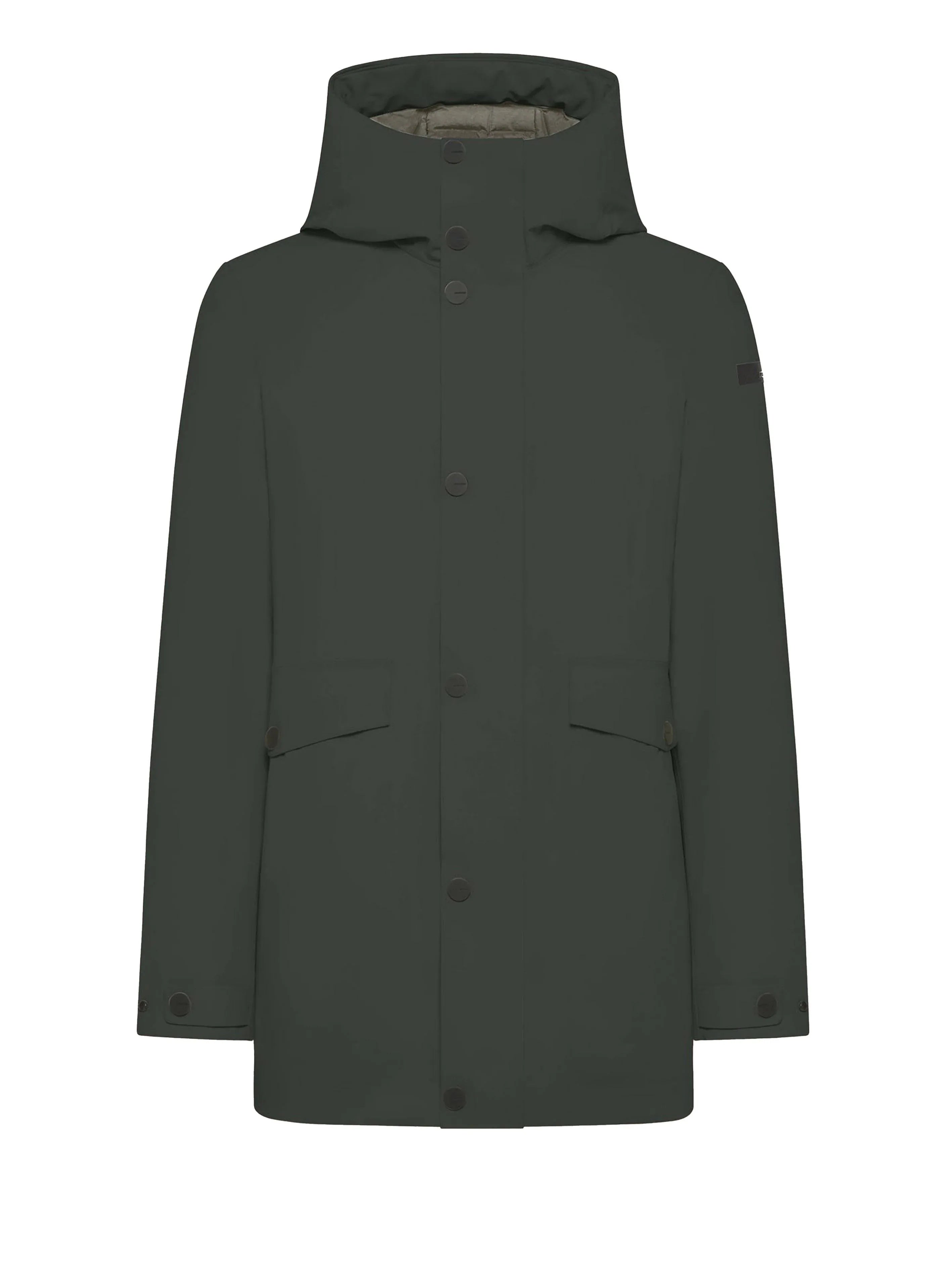 Parka Egg Floating verde bosco - Preludio Moda