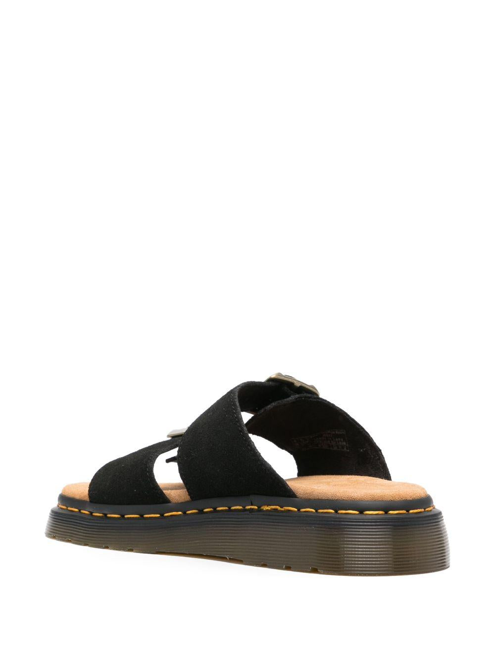 Sandalo Joseph doppia fascia nero suede 41082 001 DR.MARTENS