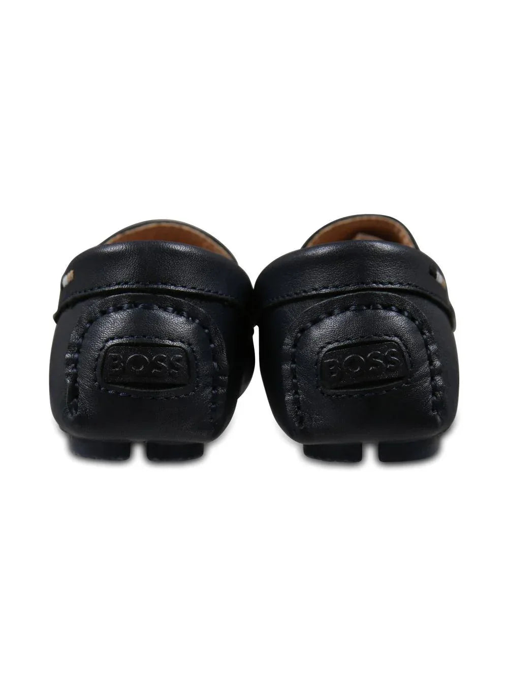 Mocassini blu logo inciso - Preludio Moda