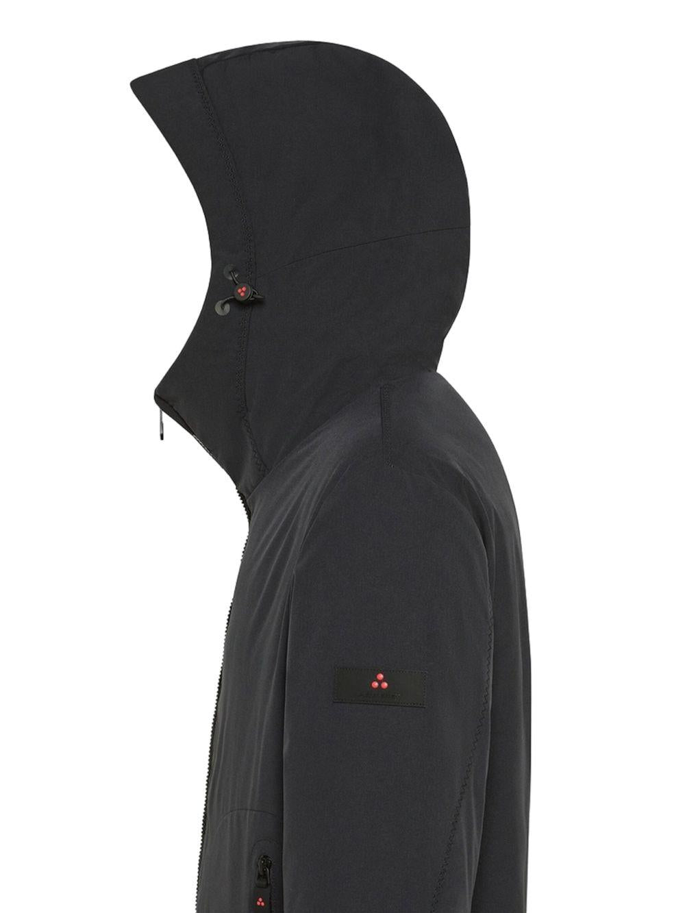 Giacca nera con cappuccio e zip PEU556601192020 NER PEUTEREY